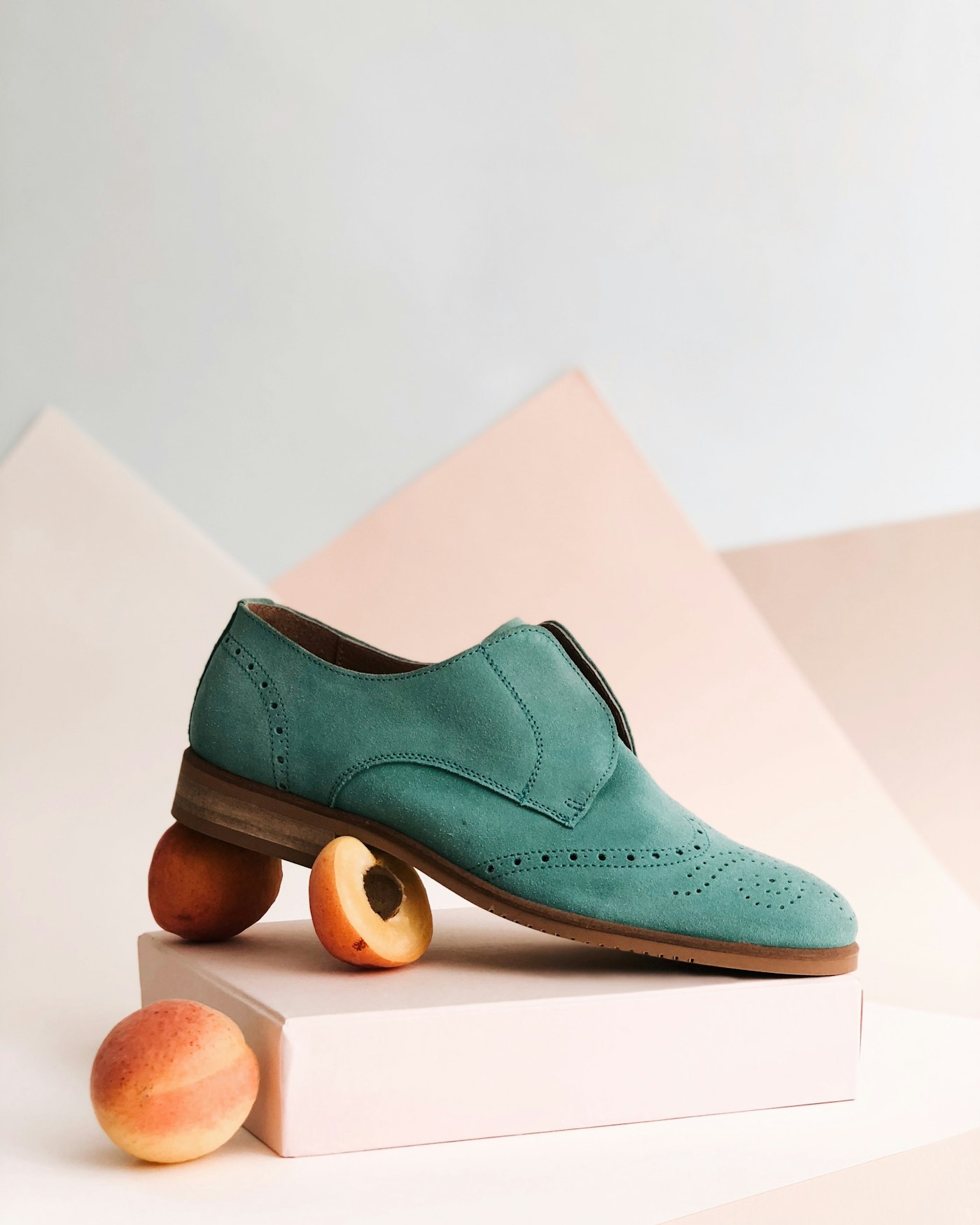 Close-up detail of shoe stitching and texture